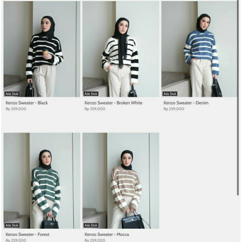 Kenzo Sweater by gonegani GG black broken white denim forest mocca