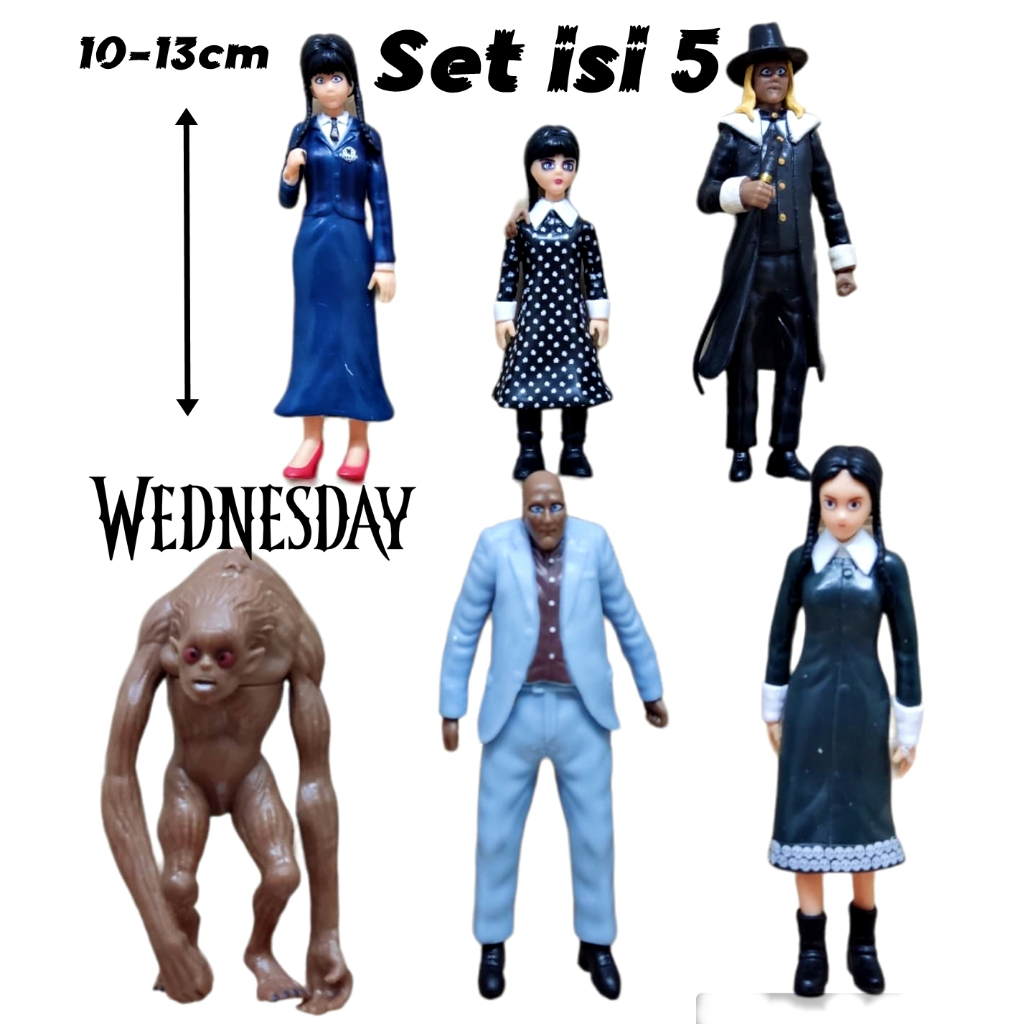 Action Figure Wednesday Addams set isi 6