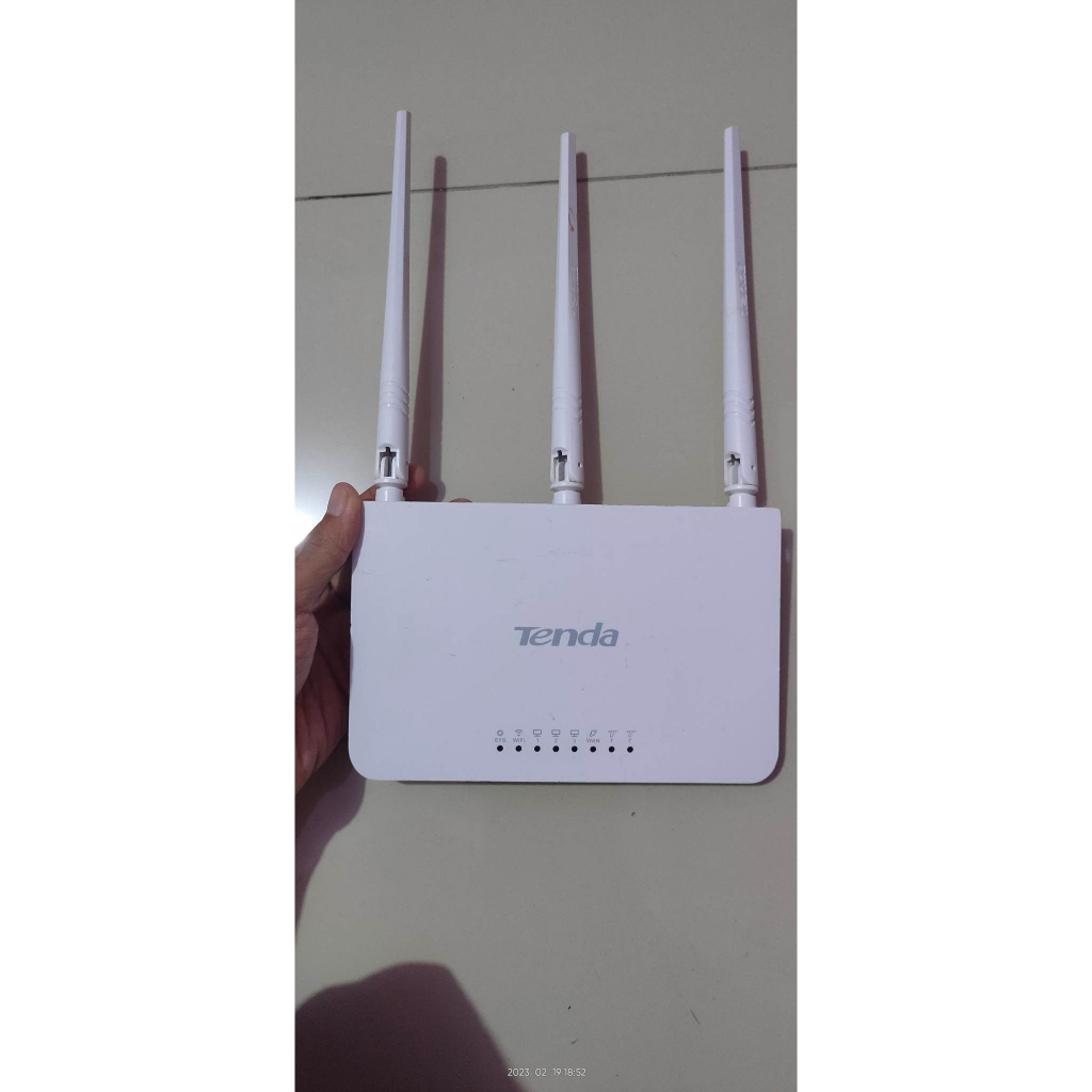 Tenda Router F3 BEKAS V6 Keatas Plus Adaptor