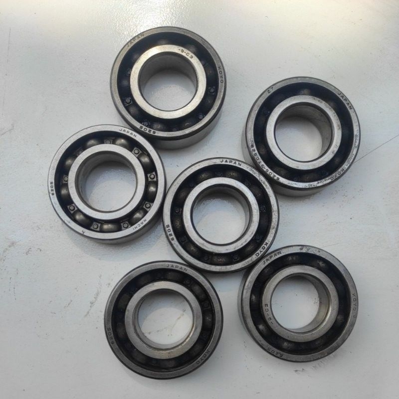 Laher bearing bering 6205 bekas kruk as motor klaker bahan as roda grobak