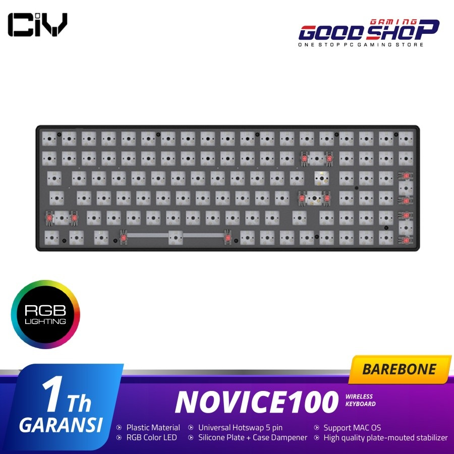 CIY Novice100 / Novice 100 3in1 Connection Wireless Keyboard Barebone