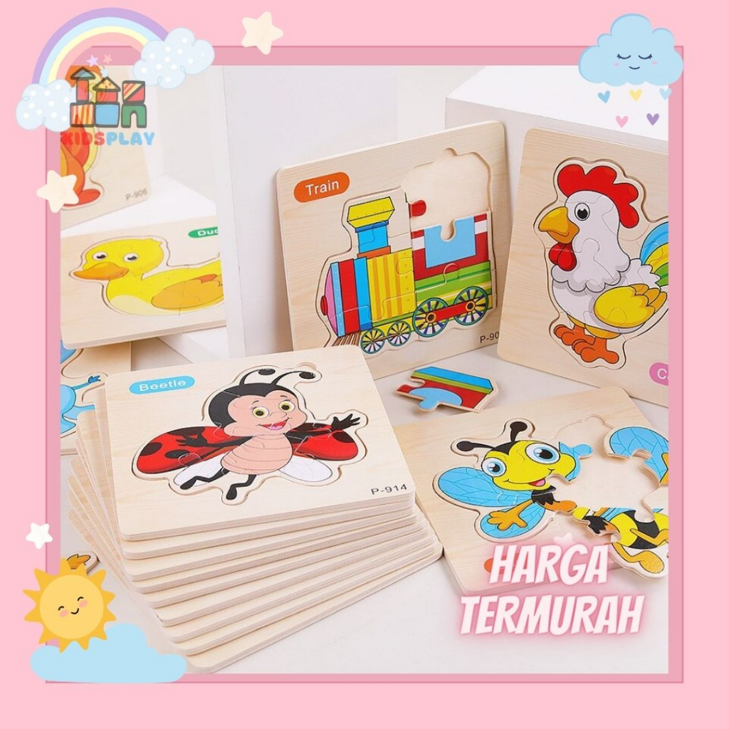 Puzzle Kayu 294 Puzzle Jigsaw Puzzle Anak Wooden Puzzle Kayu Anak Puzzle Mini Mainan Puzzle Kayu Edu