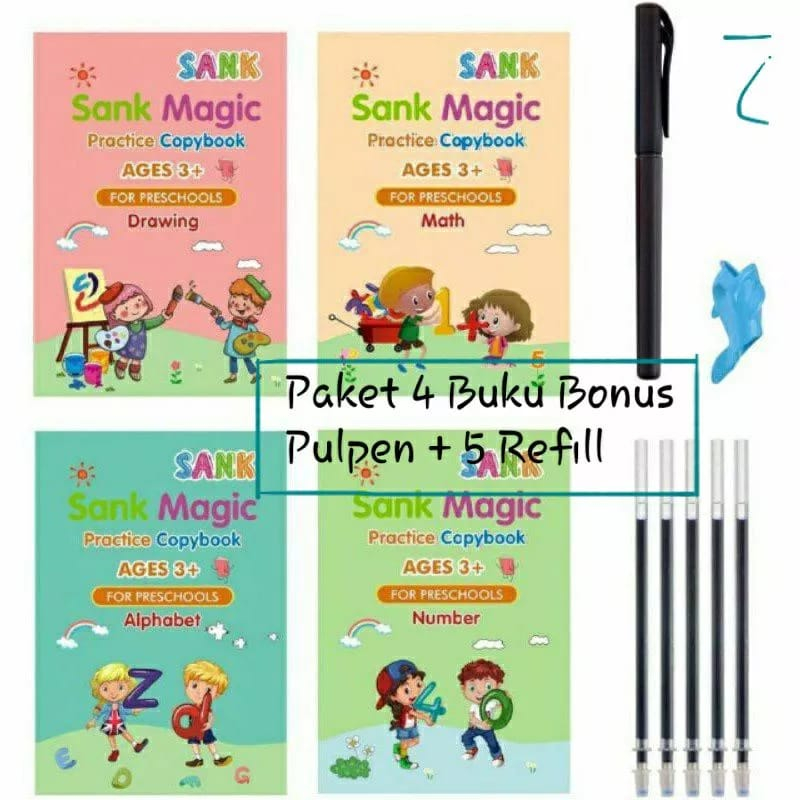 

Sank Magic Pratice Book / Buku Panduan Belajar TK / Buku Belajar Anak