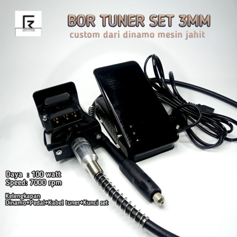 Bor Tuner Mini Custom Motor Mesin Jahit / Mini Die / Bor Tangan / Mini Die Grinder Set