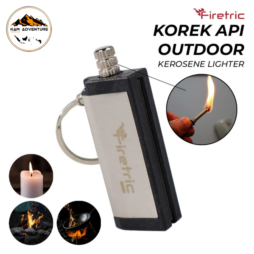 Korek api outdoor waterproof kerosene lighter - korek api firetric - korek api survival - korek api 