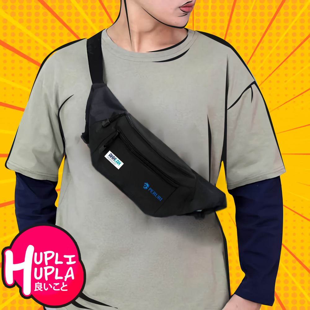 Tas Selempang - Perum Percetakan Uang Republik Indonesia PERURI - Waist Bag Perusahaan BUMN AKHLAK