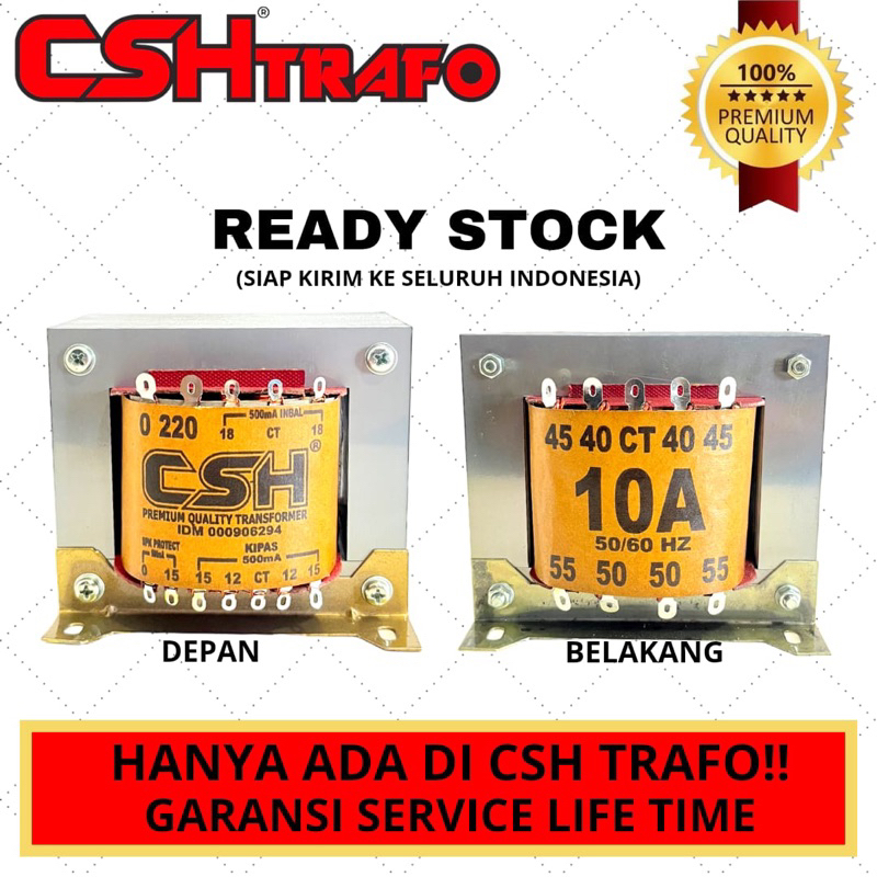 Trafo Kotak CSH Premium (MURNI) 10A CT 55V