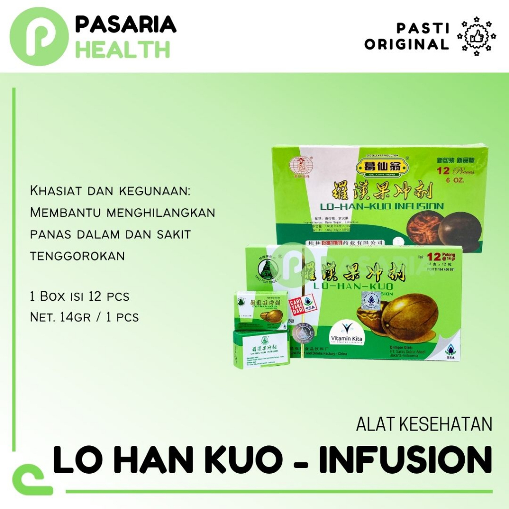 LOHANKUO Obat Panas Dalam/Batuk/Sakit Tenggorokan Teh Herbal China/Cina Ori/Original