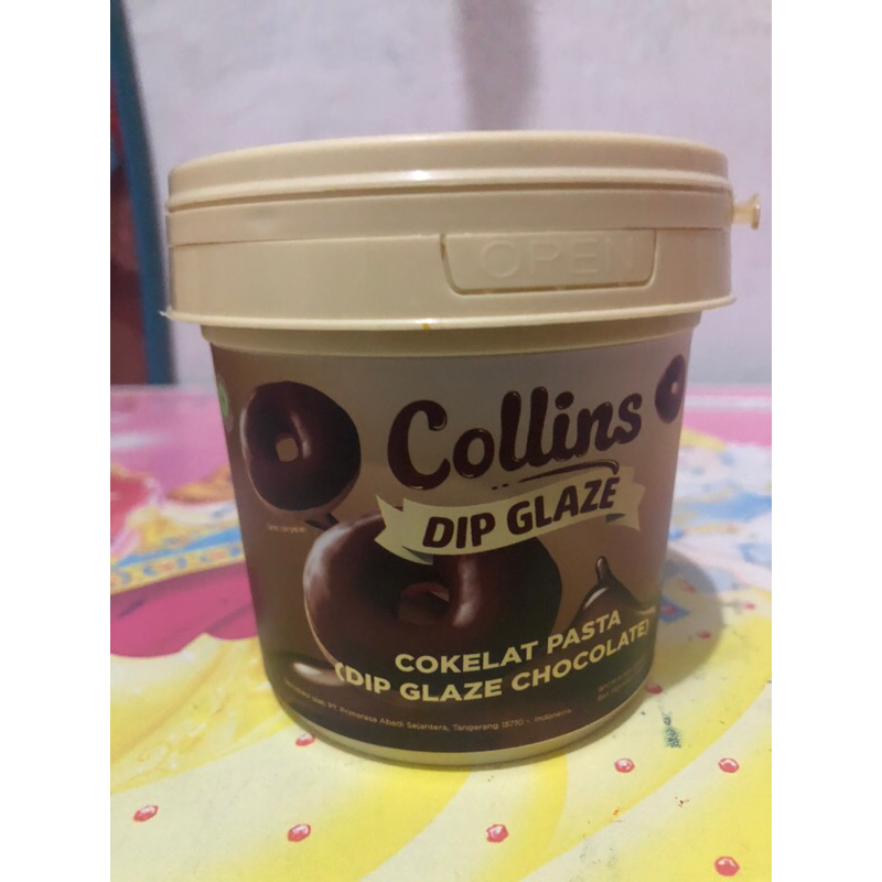

collins dip glaze 300ml dark coklat