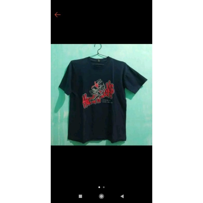 T-Shirt Kaos Lengan Pendek SOHK Biru size L