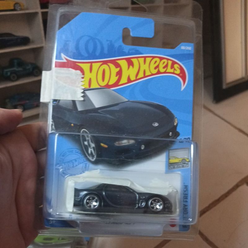 hot wheels 95 mazda rx-7 hitam super treasure hunt, THS