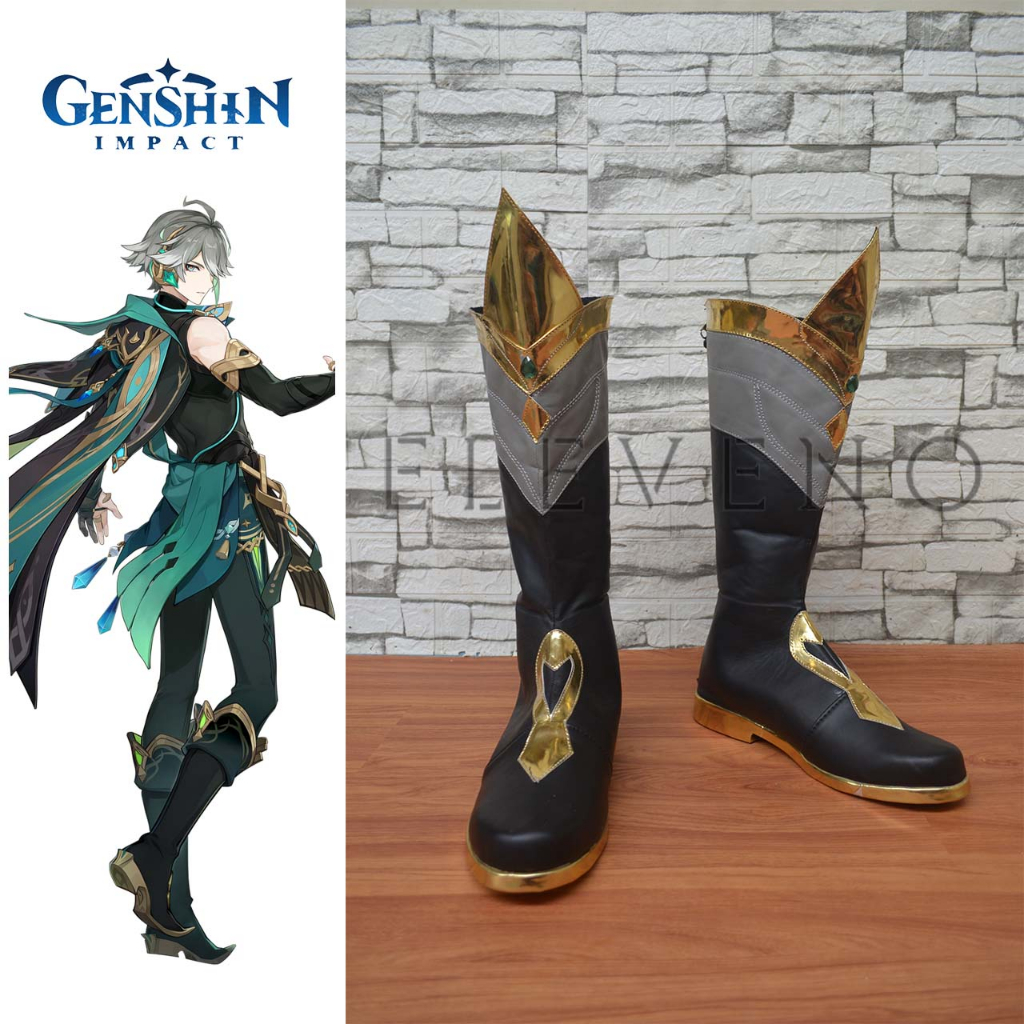 Sepatu Cosplay Genshin Impact Alhaitham