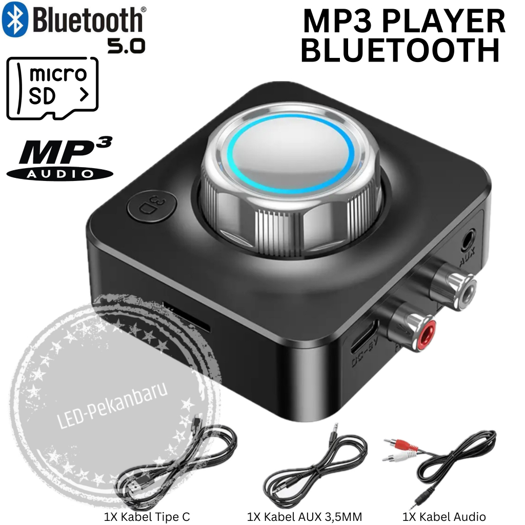 MODUL MP3 PLAYER BLUETOOTH 5.0 BULAT FM RADIO MICRO SD TIPE C 5V