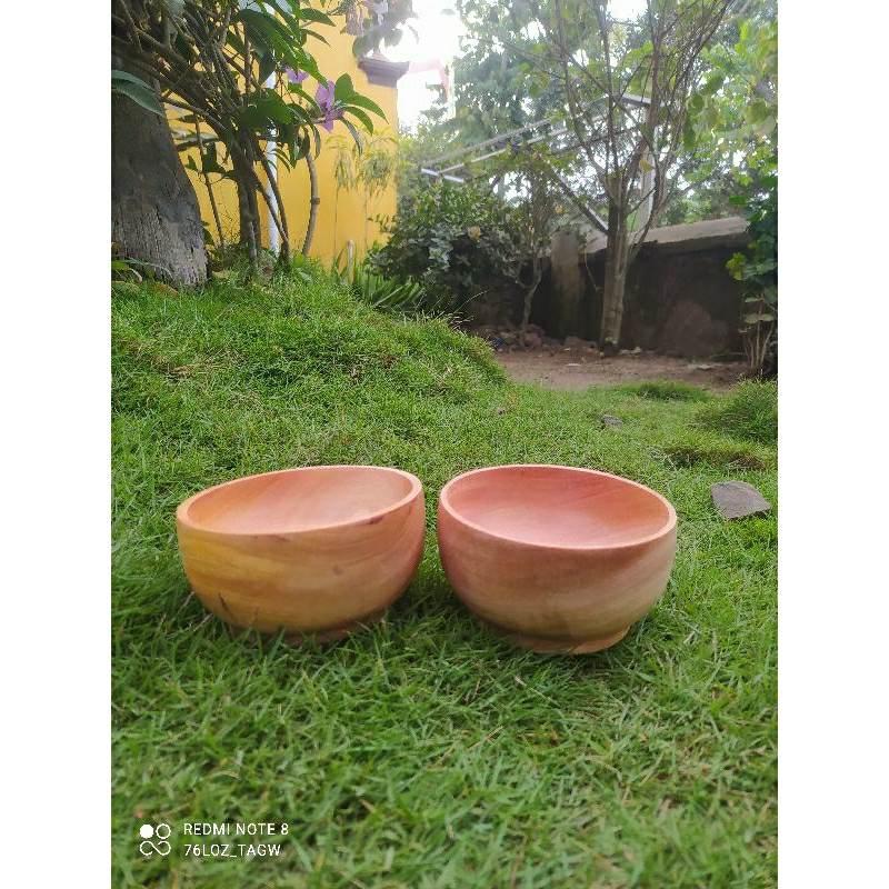 mangkok kayu mahoni