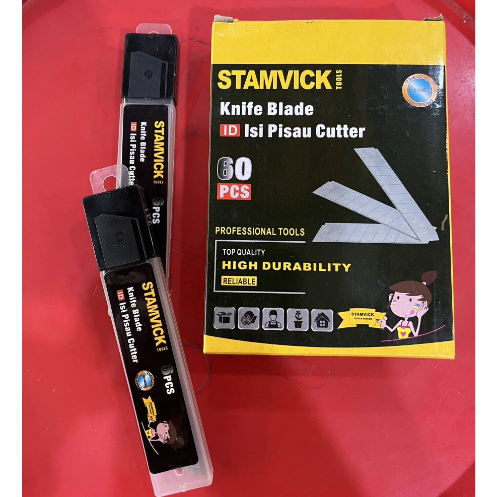 

Lie766 Isi Cutter Stamvick 1 Kotak / Refill Pisau Cutter Stamvick