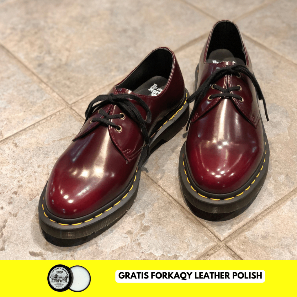 Sepatu Dr Martens 1461 Vegan Red Cherry