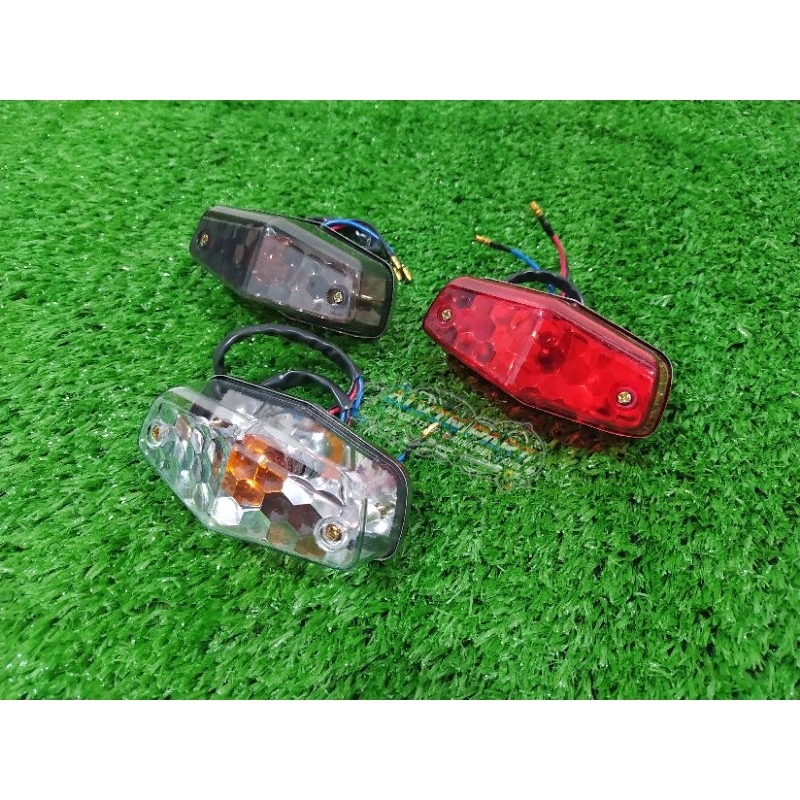 Stoplamp CB BSA SMOKE MERAH BENING Stopan cb BSA SMOKE MERAH BENING PUTIH Kaca Diamond