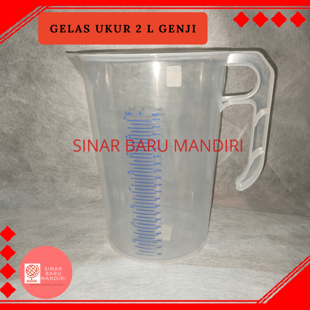 Gelas ukur 2 liter, Genji Green Leaf