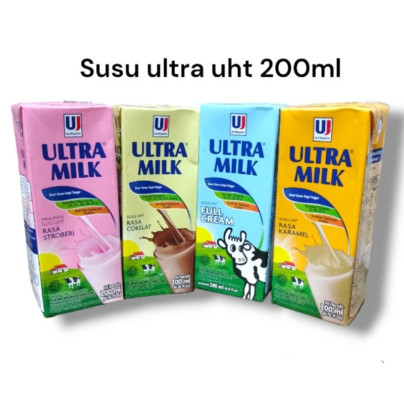 

susu ultra UHT /ultra milk uht 200ml