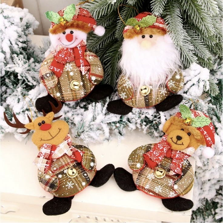 

Gantungan Natal Boneka Santa Rusa Hiasan Natal