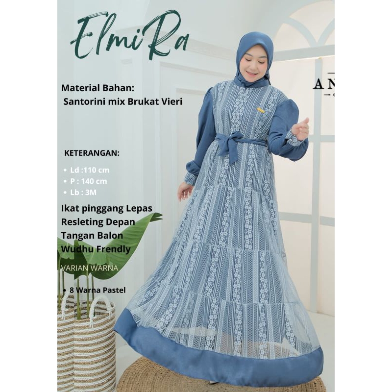 ELMIRA DRESS BY ANNUR/GAMIS PESTA CANTIK