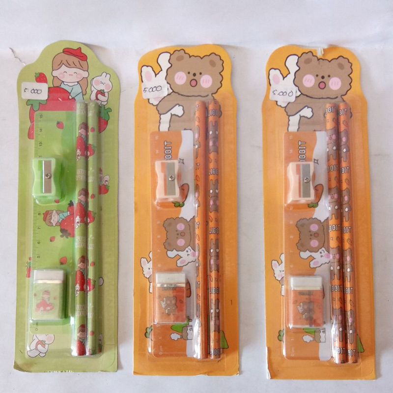 

alat tulis satu set