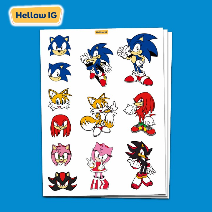 

STICKER SONIC THE HEDGEHOG MAINAN ANAK STIKER SONIC BOTOL HELM AESTHETIC KOPER HP LAPTOP LUCU PREMIUM WATERPROOF