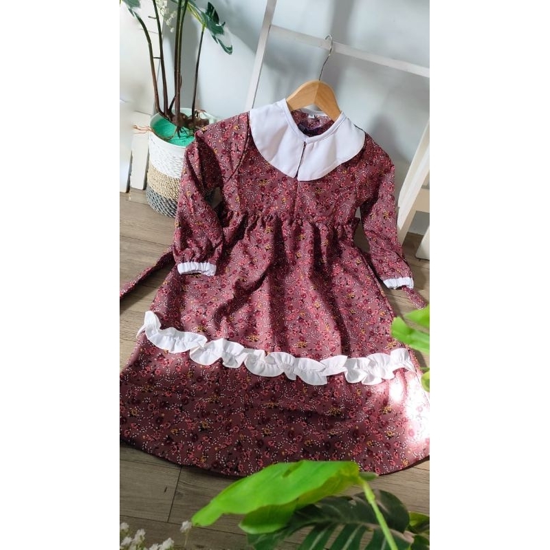 Gamis banat crincle original sada hijab / Dress crincle unyu  sada hijab / Dress banat renda ori sad