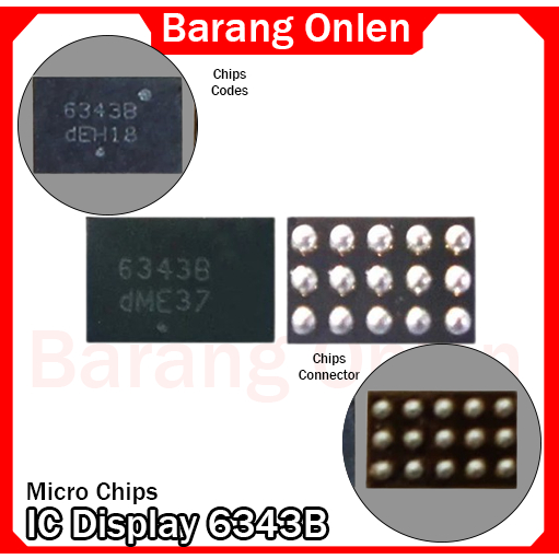 IC Lampu/Light 6343B Xiaomi Oppo Vivo Realme