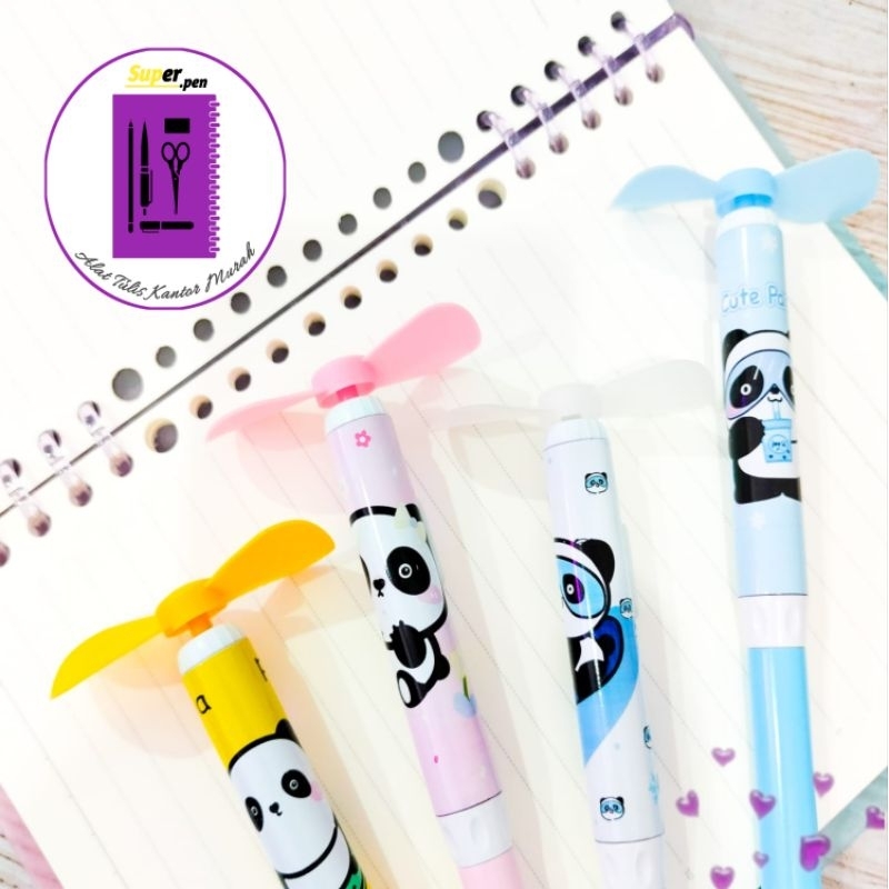 

PULPEN KIPAS ELEKTRIK PANDA FREE BATERAI BOLPEN PENDINGIN OTAK ALAT-ALAT SEKOLAH SUPER AESTHETIC COD