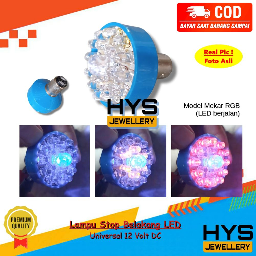 [COD] Lampu Rem Stop Belakang Kedip Variasi Stoplamp Universal Motor Beat Vario Mio Nmax Dsb 12 Volt