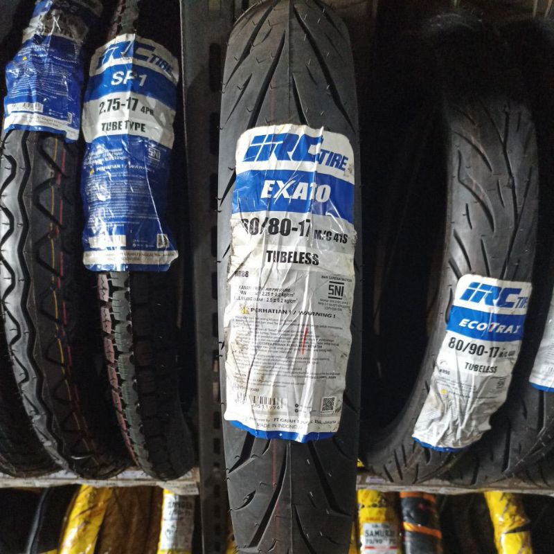 Ban Motor IRC Tubeless 80/80-17 NR 88 Exato