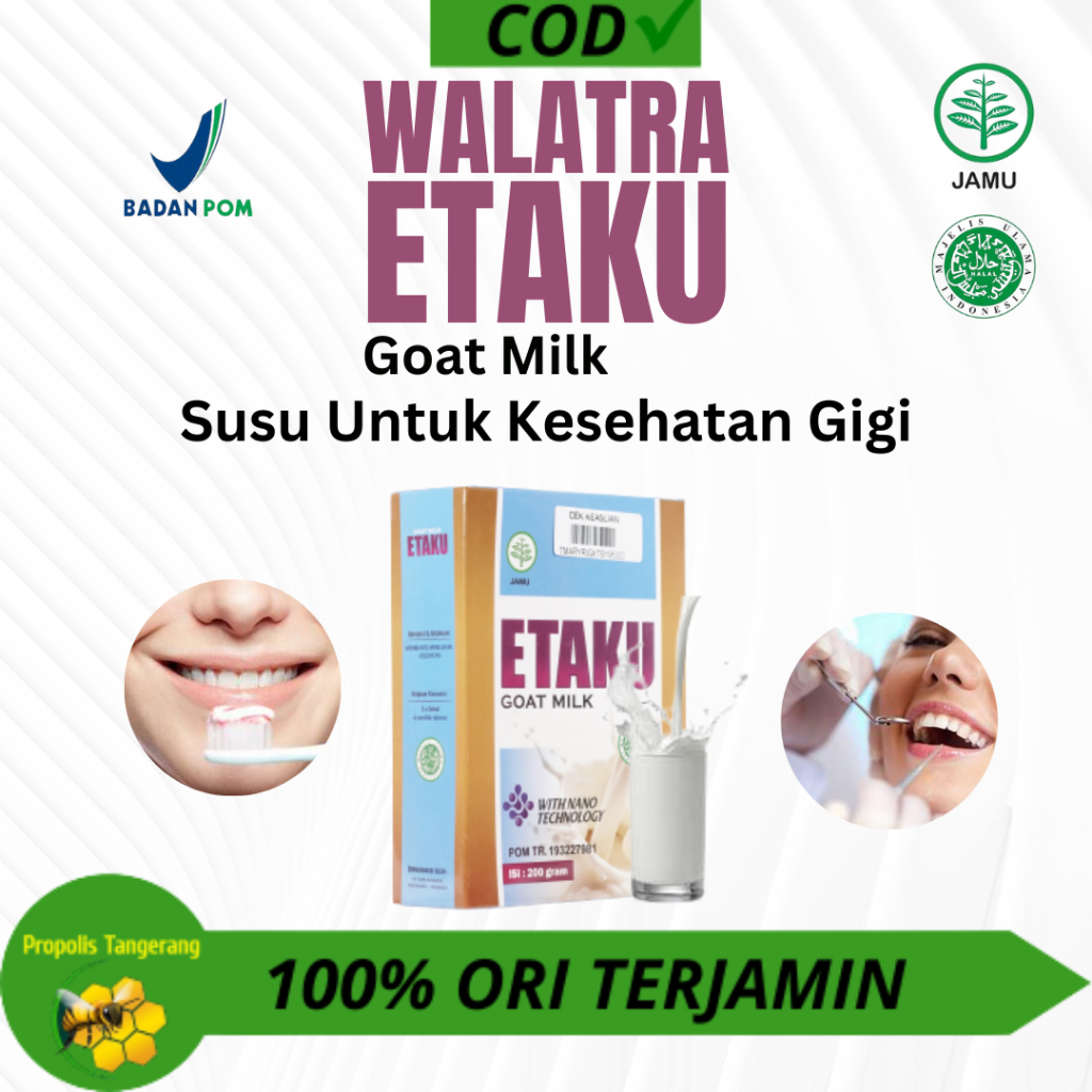 

Susu Untuk Kesehatan GigiUntuk Kesehatan Tulang,Susu Kambing 100% Original - Walatra Etaku Goat Milk