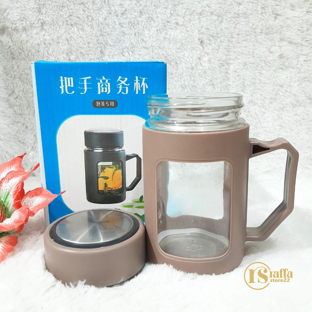 Promo Mug Ganteng + Box | Gelas Kaca Tumbler | Glass Botol Minum Air Panas Dingin