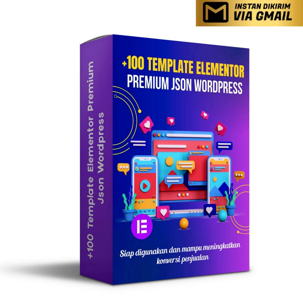 +100 Template Elementor Premium Json Wordpress