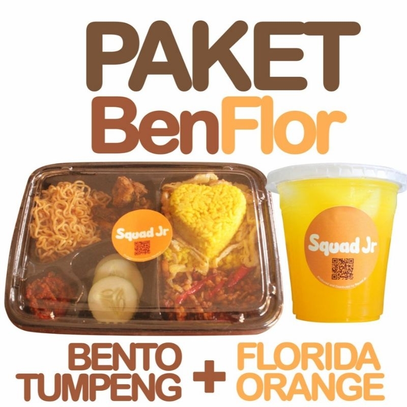 

Paket BenFlor(Bento Tumpeng Nasi Kuning + Florida Orange) Squad Jr