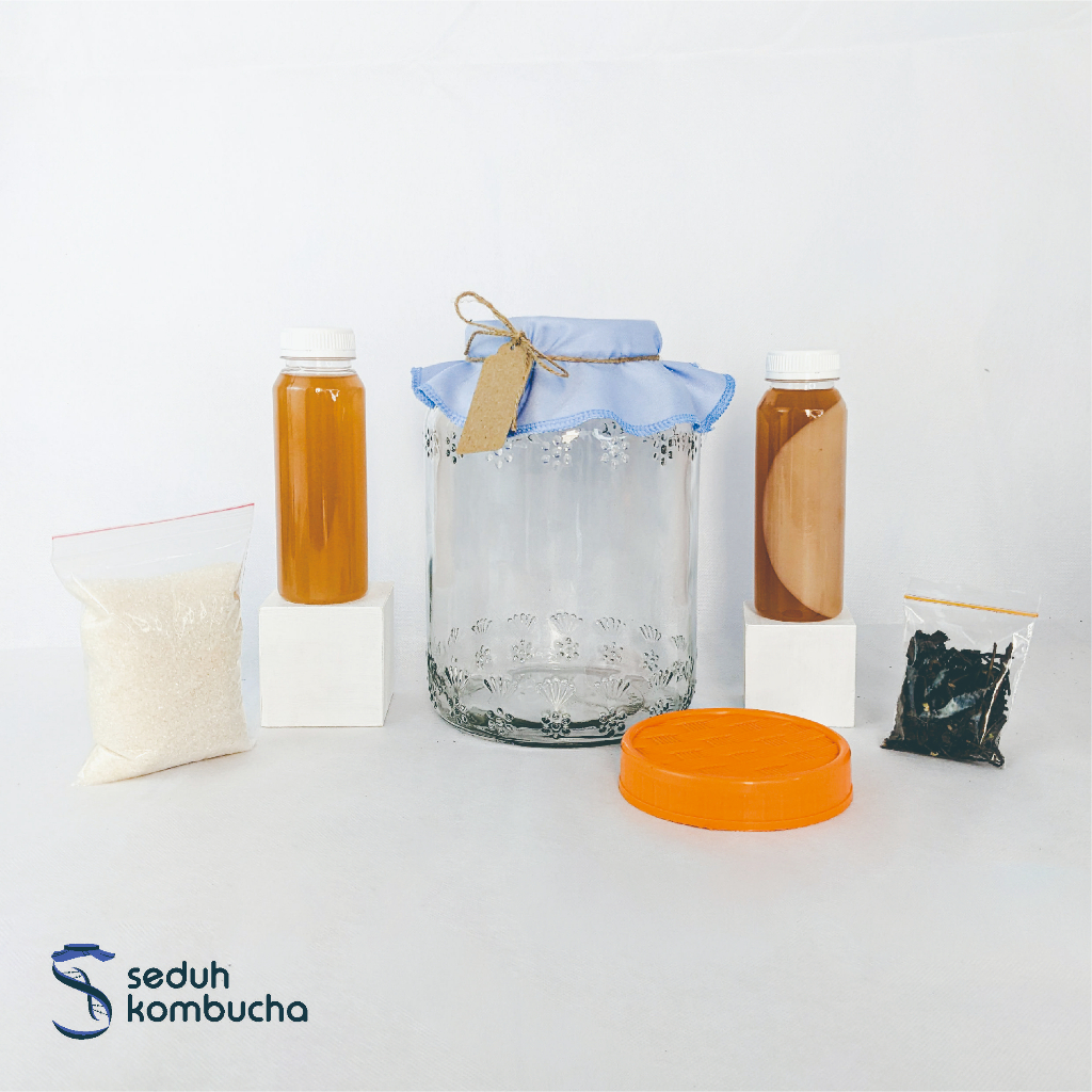 

Kit DIY Kombucha Lengkap , Fermentasi Kombucha, Paket Kombucha, 3 liter, Paket Usaha Kombucha