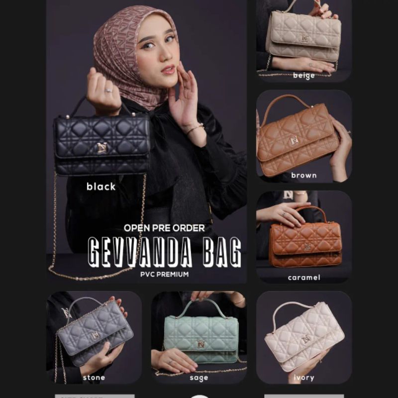GEVVANDA BAG / AICEL SLINGBAG by Nadheera Luxury [ NEW - ND Bag Series ] Tas Nadheera Luxury