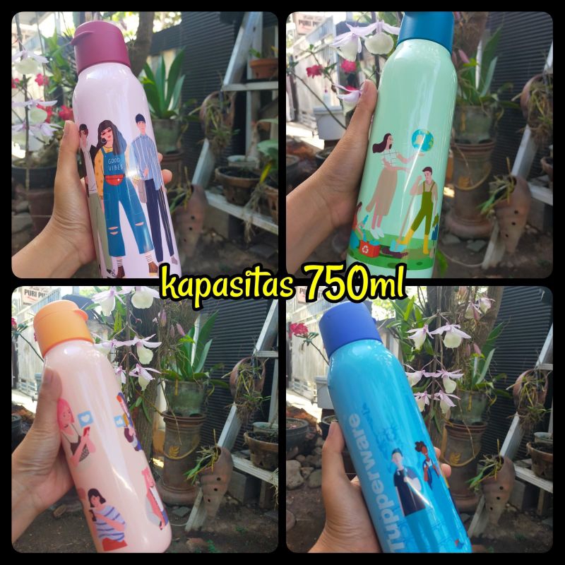 fancy bottle 750ml tupperware