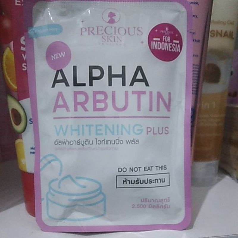 Alpha arbutin whitening plus kapsul pemutih badan bpom