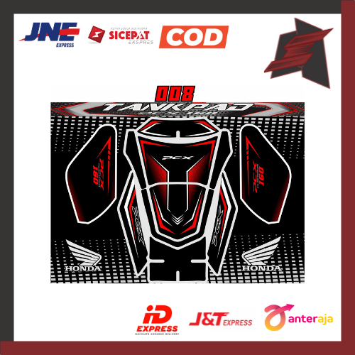[BISA COD]SET TANKPAD PCX 160 / AKSESORIS BODY KASAR PCX 160 / DECKPAD PCX 160 / BODY PROTECTOR PCX 