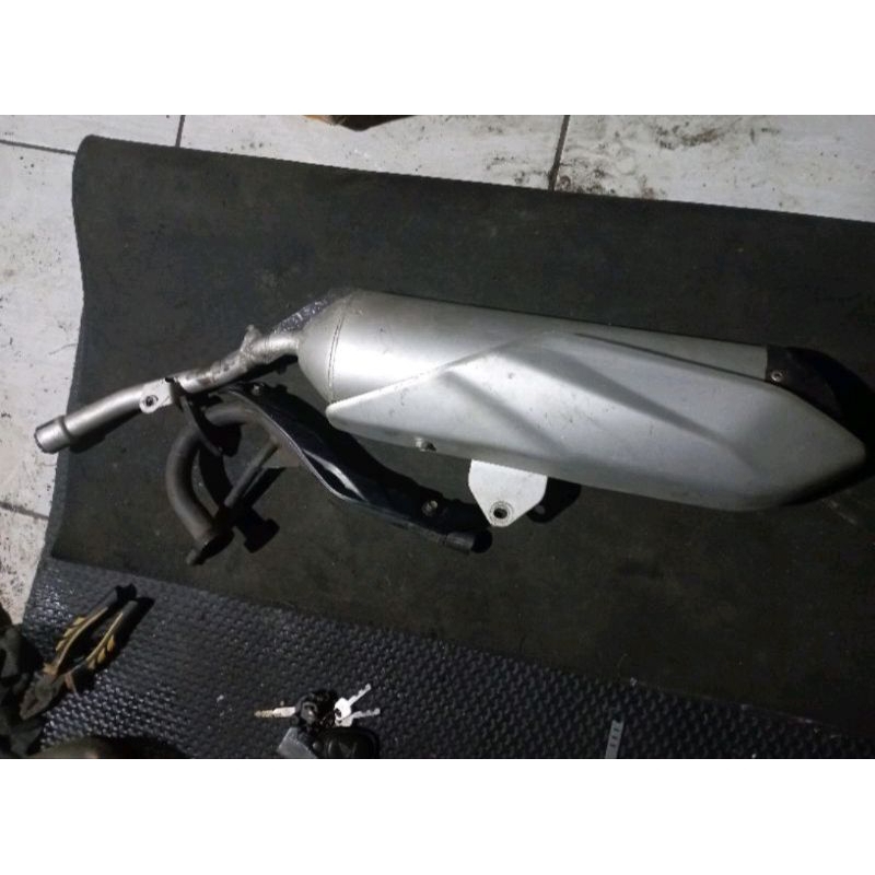 Kenalpot Setandar Kawasaki KLX BF 150 Original Copotan