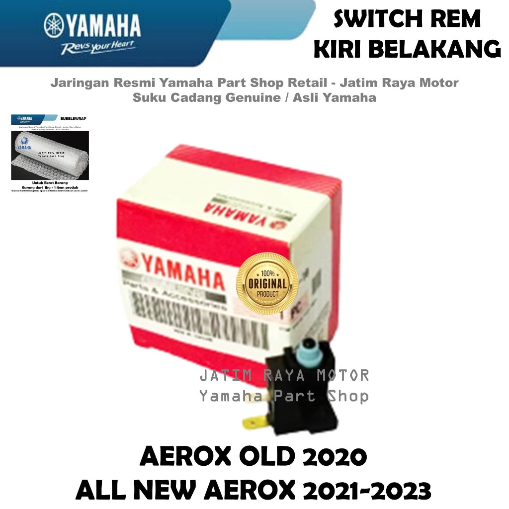 Switch Rem Kiri Belakang Aerox Old 2020 All New Aerox 2021-2023 Asli Ori Yamaha Surabaya