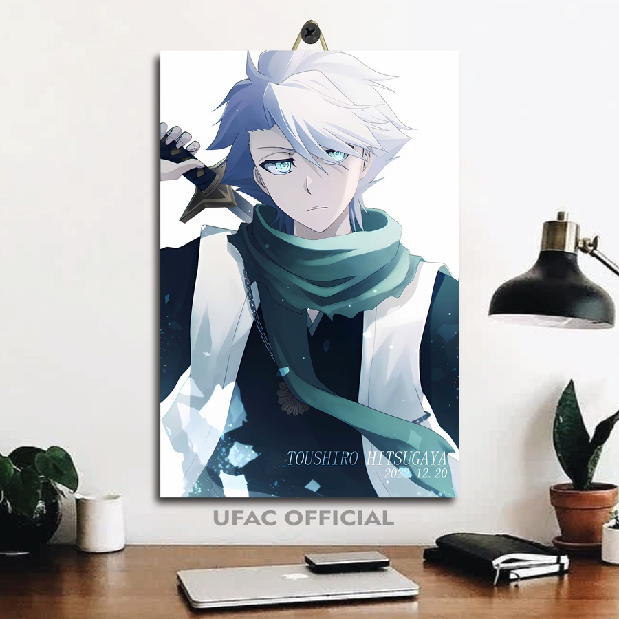 Hiasan Ruangan Custom Anime Bleach Kenpachi Zaraki 20X30 | Pajangan Kamar Gaming Anime Bleach Uryu I