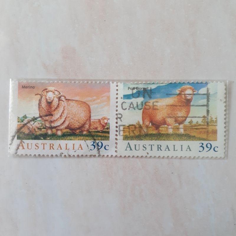 

Perangko Australia Sheep Tahun 1989 set 2pcs