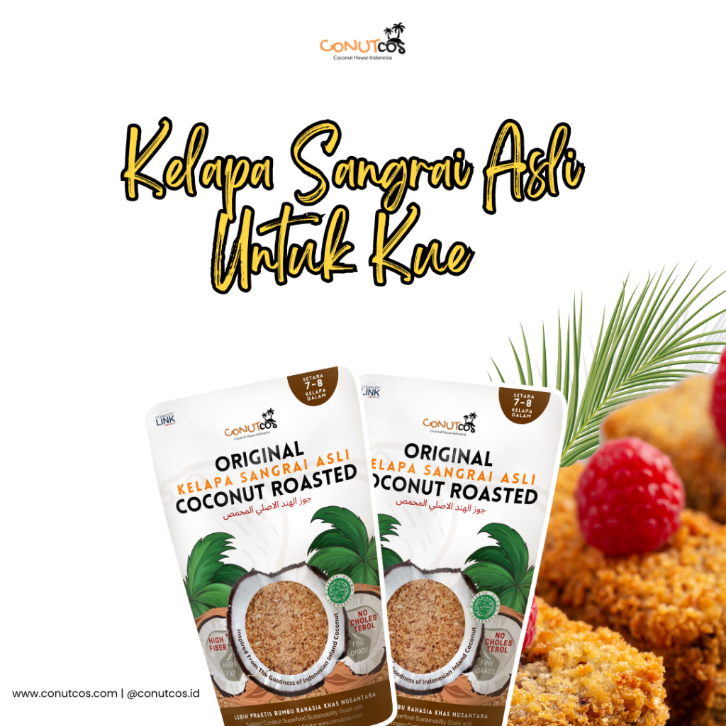 

Original Coconut Roasted - Kelapa Sangrai Tumbuk Asli Untuk Kue 750g Makassar
