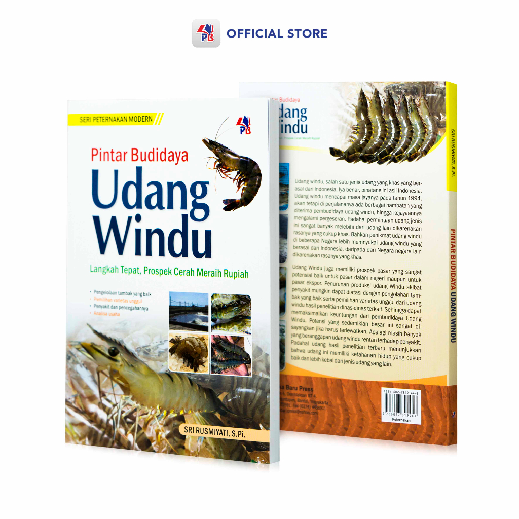 Buku Peternakan : Pintar Budidaya Udang Windu / Pustaka Baru Press / Pustaka Baru Press - PB