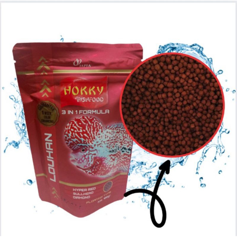 Makanan Ikan Hias HOKKY LOUHAN 3in1 Formula 100gr