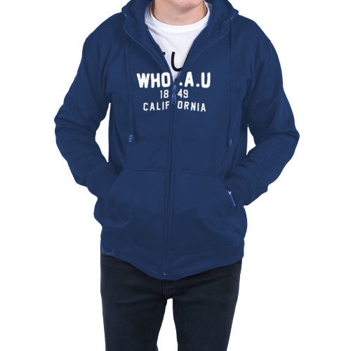 Jaket WHO.AU California Zipper Pria / Jaket Hoodie WHO.A.U Premium High Quality