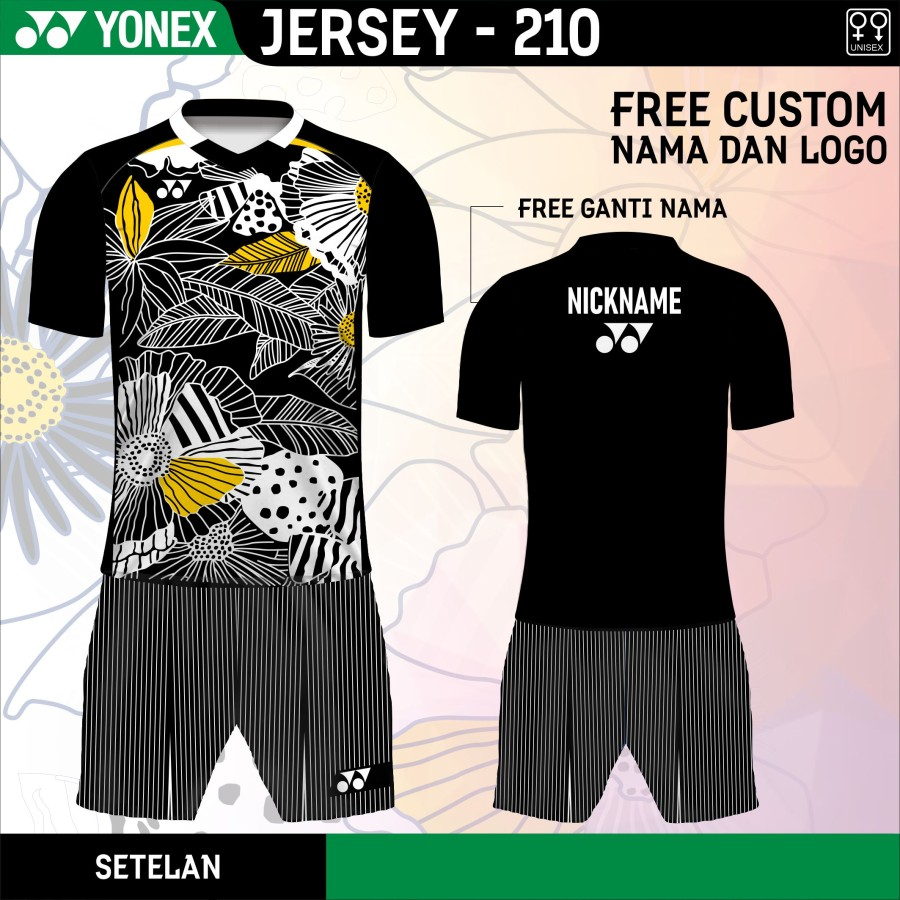 Setelan jersey badminton the minions kaos yonex baju bulutangkis